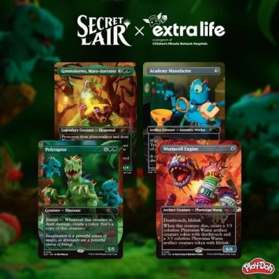 mtg-secret-lair-x-play-doh-squishful-thinking-extra-life-2025-rainbow-