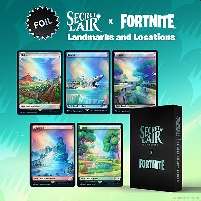 mtg-secret-lair-x-fortnite:-landmarks-and-locations(foil)