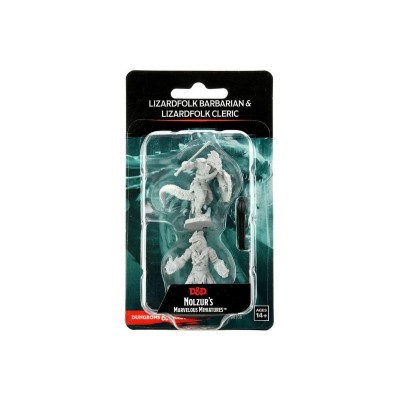 d&d-nolzur-s-marvelous-miniatures---lizardfolk-barbarian-&-cleri