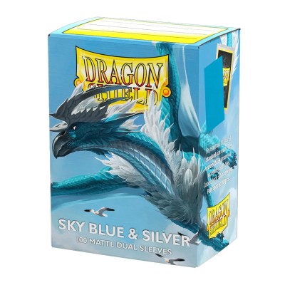 fundas-dragon-shield-sleeves-standard-matte-dual---sky-blue-&-silver-(100)