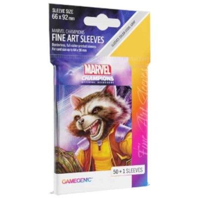 fundas-gamegenic---marvel-champions-fine-art-sleeves---rocket-raccoon